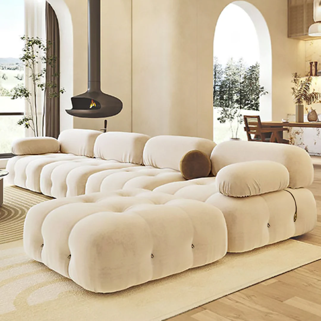 B&B Camaleonda Style Two Seater Sofa, Velvet - Image 6